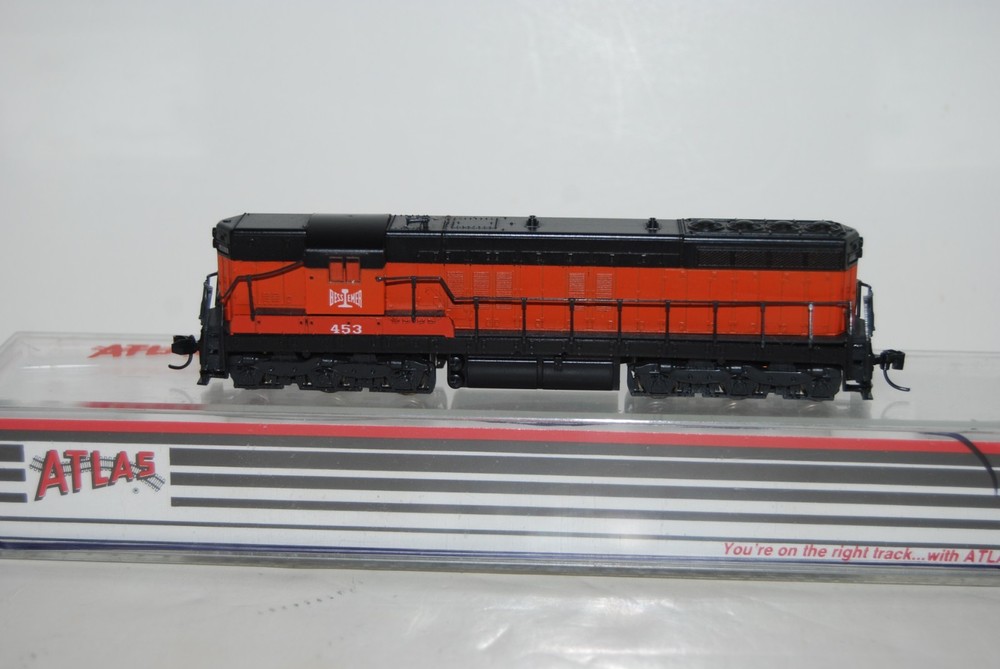ATLAS “N” SCALE #4508 B&LE BESSEMER & LAKE ERIE EMD SD-7 DIESEL RD. #453