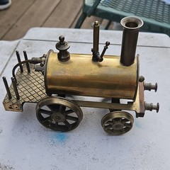 Steam Locomotive Brass Analog Unlettered