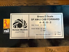 3rd rail Brass 0 Scale SP AM2 Cab Forward 4-6-6-2  #3902. 3 Rail. NIB Mint!Rare!
