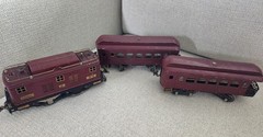 Lionel No. 8 Engine, No. 35 and No. 36 Cars, Vintage 1925, origina 350 set T304