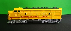 Pacific Express 1730 Pull Back Train Locomotive Engine Toysmith Toy Vintage