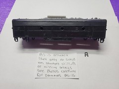 AS IS SHELL ONLY F7B Athearn HO Scale Undecorated Black DAMAGED STIRRUPS DETAILS
