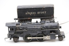 Lionel 1110 Die-cast 2-4-2 Locomotive & Lionel Scout Tender TESTED O Gauge 1:48