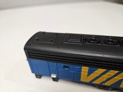 Tyco VIA F7A Diesel Engine Shell Only Blue Yellow Black