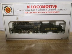 N Scale Bachmann 2-6-2 #1836 Union Pacific Steam Locomotive Tested RUN’S