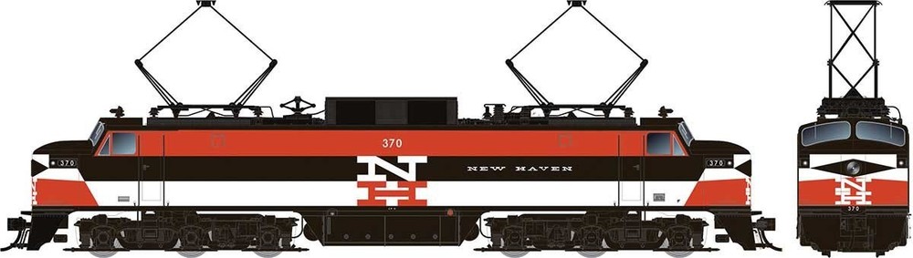 Rapido 84006 HO EP-5 “Jet” Electric – Standard DC New Haven #376 (As-Delivered