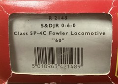 HORNBY R2148 S&DJR 0-6-0 FOWLER CLASS 5P-4C “60”