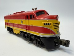 MTH 30-2007-1 Florida East Coast F3 AA Diesel Set #503/504 ProtoSound O Gauge