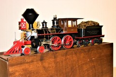 MINTISH RARE G scale Brass DELTON Southern Pacific Lines SP 4-4-0 #4 -Ser#21