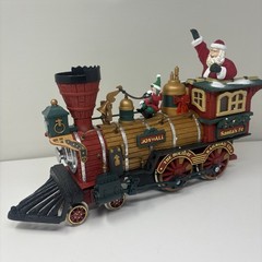New Bright Holiday Express Santas Fe Steam Locomotive Train Engine Single Wire