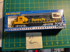 HO Scale Bachmann 60302 ATSF Santa Fe GP40 Diesel Locomotive #3501 w/ DCC