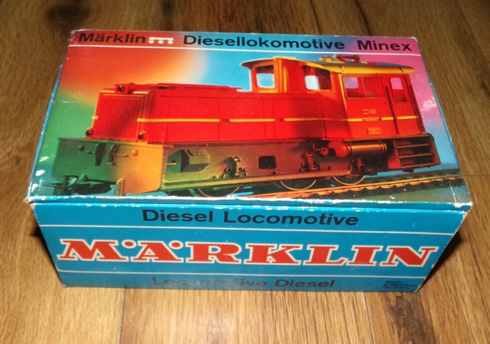 ***UNTESTED*** Vintage 1970s Märklin Minex #3420 Narrow Gauge Diesel Locomotive