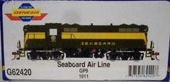 ATHEARN Genesis HO Scale G62420 Factory DCC Plug GP-9 #1911 SEABOARD AIR LINE