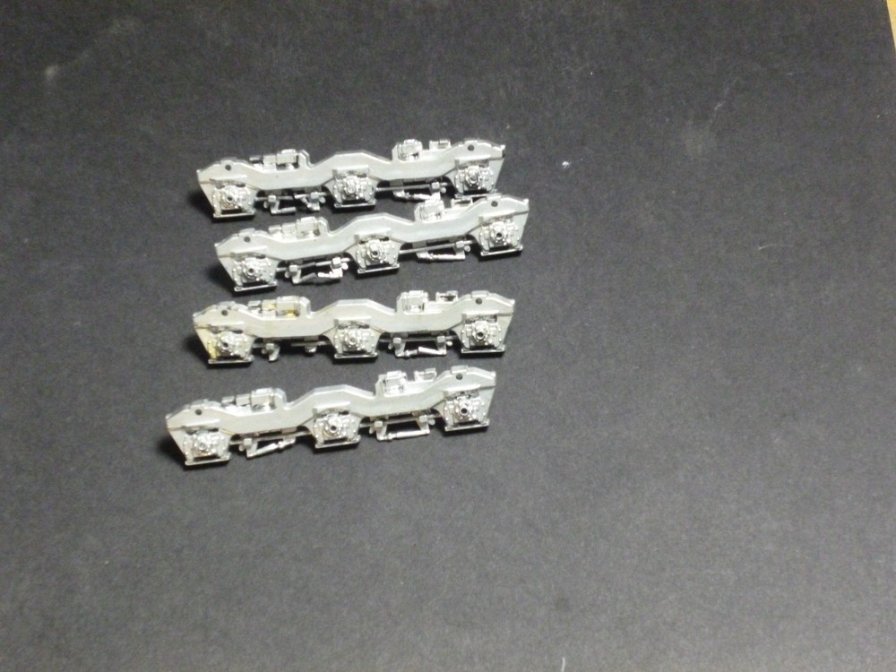Ho Athearn Diesel locomotive F45 FP45 6 wheel trucks side frames silver painted