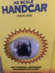 46202 HO Scale BACHMANN Lot Of 2 CannonballExpressOperating HandcarMotorized NIB