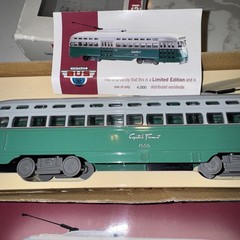 O Scale Corgi St. Louis PCC Unpowered DC Transit Cabin John/Glen Echo #1555