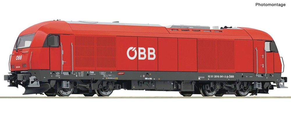 ROCO 7300013 Diesel Locomotive Rh 2016 041 ÖBB Era VI Analog New OVP 1:87