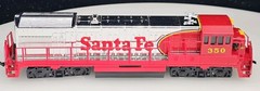 Bachmann 0633 HO Scale Santa Fe Chrome GE U 36 B Diesel #350 LN