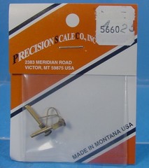 O SCALE BRASS PRECISION SCALE 5660 LOCOMOTIVE GROUND LIGHT W/BRACKET & CONDUIT