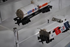 5pc Lot Tyco HO Scale Baby Ruth Union 76 Virginian Hopper Tanker Box Cars