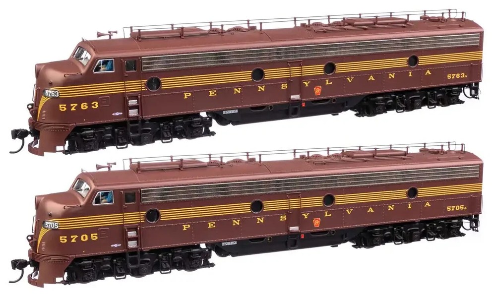 WKW Proto 42900 PENNSYLVANIA EMD E8 A-A LOCO SET w/LOKSOUND5 DCC & Sound NIB