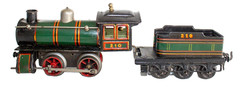 Extremely Rare Early Version of Bing 0-gauge Continental Clockwork Train Set