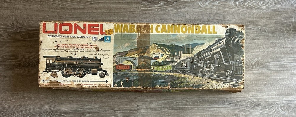 Lionel Wabash Cannonball O27 Train Set 8040 Tested Incomplete w/ Box Transformer