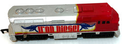 Vintage Iron Diesel Locomotive Train Toy State Industries Railroad