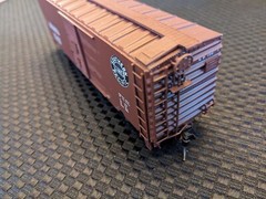KAYDEE HO 40′ PS-1 Boxcar S.P. #126711 , single 6 ft. door in original box NOS