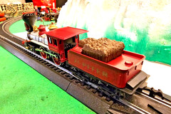 HO Scale Bachmann Central Pacific Steam Locomotive & Tender 4-4-0 Boxed / Light!