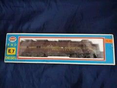E M D, E7, Diesel 912, Powered Pennsylvania Locomotive.