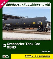 [new] KATO N Scale Greenbrier Tank Car 8-Car Set GBRX Set B 106-4802 Model Train