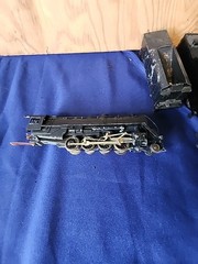 Vintage Set Of Unbranded Train Heavy Metal Locomotive Looks Great Untested 7”