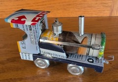 Train Engine Hand Made From Aluminum Can Locomotive Collectible Ornament (#9)