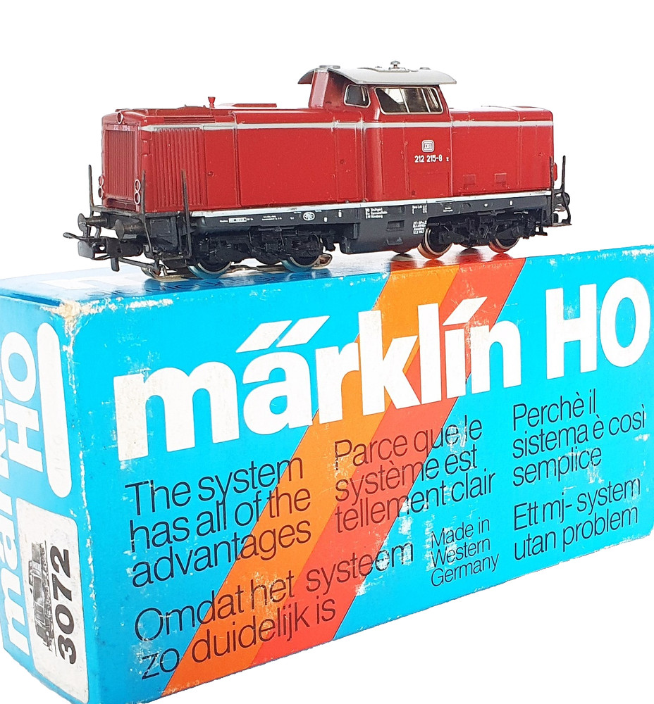 Marklin AC HO 1:87 German DB BR 212 “STANDARD DB” Red DIESEL LOCOMOTIVE MIB`85!