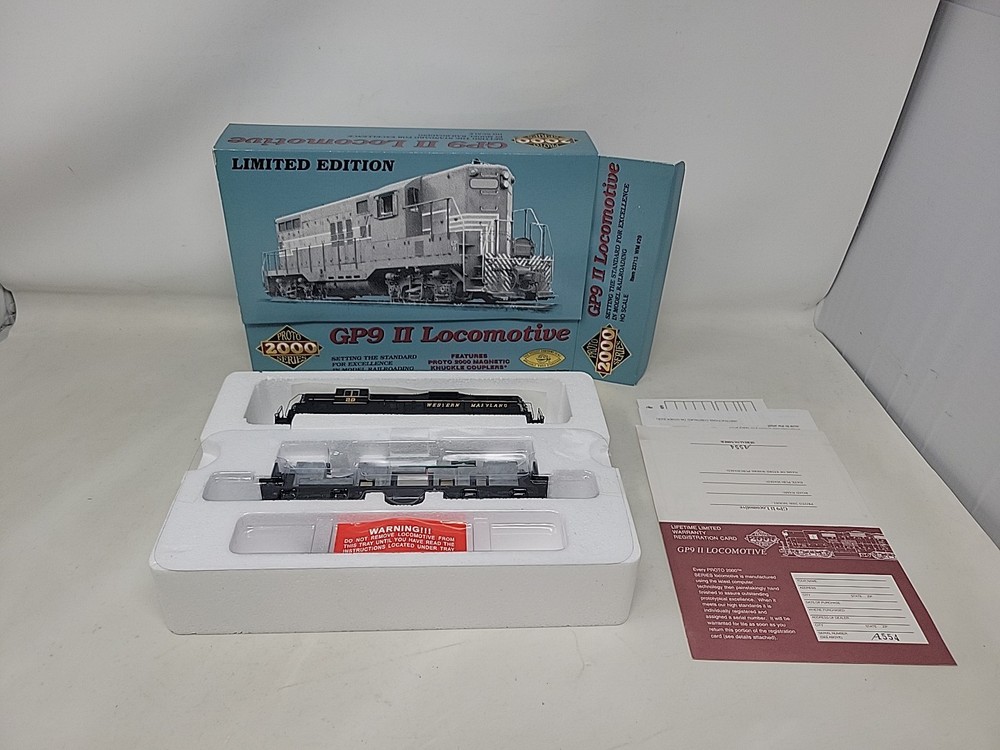 Proto 2000 No. 23713 GP9 II Diesel Locomotive Western Maryland WM #29 – NEW HO