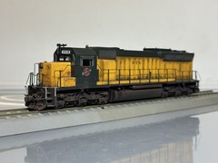 Ho Scale CNW SD45 (DCC Sound + Weathered)