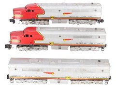 American Flyer 470/471/473 VIntage S Santa Fe ABA Diesel Locomotive Set