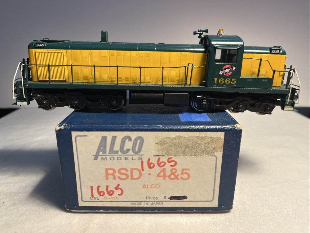 HO Scale ALCO Models Brass C&NW RSD 4&5 #1665 DC TESTED READ DESCRIPTION