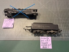 American Flyer S Train 322 321 320 NYC DIECAST 12 WHEEL SIT SMOKE IN TENDER LotF