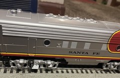 Williams O Gauge F7A-A (2 Pieces) Locomotives Santa Fe War bonnet Track Tested