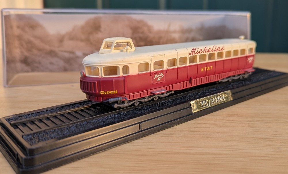 AUTORAIL ATLAS MICHELINE ETAT RAILCAR STATIC DISPLAY MODEL HO SCALE