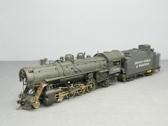 HO 1/87 BRASS Samhongsa DENVER & SALT LAKE 2-8-2 STEAM LOCO & TENDER Repainted