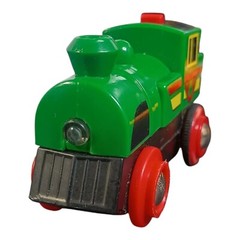 BRIO Electric Locomotive Train Toy – Green, Black, Red & Yellow N8165
