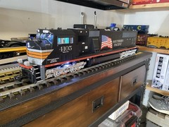 Very Rare USA trains Sd70 Black Widow Gold Coast Station Blunami/battery