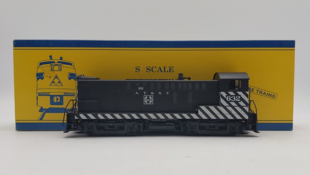 American Models S1209 S Scale Santa Fe S-12 Diesel Baldwin Switcher #632/Box