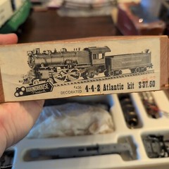 VINTAGE ROUNDHOUSE HO SCALE 4-4-2 ATLANTIC STEAM ENGINE KIT