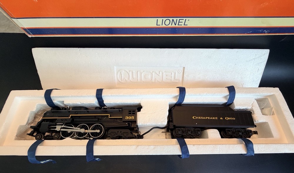 Lionel 6-18083 C&O Chesapeake Ohio 4-6-4 Hudson Steam Loco Tender O Gauge