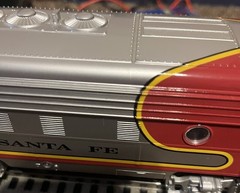 Williams O Gauge F7A-A (2 Pieces) Locomotives Santa Fe War bonnet Track Tested