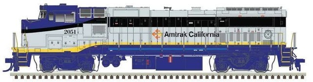 Atlas ~ HO Scale ~ GE Dash 8-32BWH ~ LokSound Amtrak California #2051 ~ 10004331